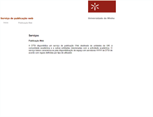 Tablet Screenshot of online.uminho.pt