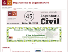 Tablet Screenshot of civil.uminho.pt