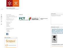 Tablet Screenshot of cied.uminho.pt
