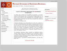 Tablet Screenshot of biomedica.eng.uminho.pt