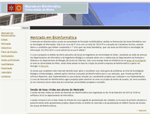 Tablet Screenshot of bioinformatica.di.uminho.pt